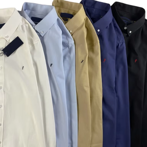 <span class=keywords><strong>Camicia</strong></span> Autunnale Antirughe 100% Cotone Best-Seller <span class=keywords><strong>con</strong></span> Logo Cavallo Ricamato per Uomo e Donna, Ideale per Coppie - Product Image 1