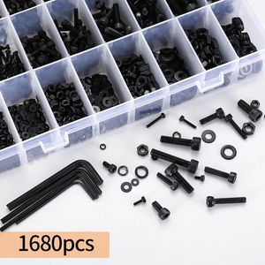 Blackened High Strength Hex Socket Head Screw Set 1680pcs With Cup Head And Nut Box Industrial Grade A SCM435 Alloy Steel - Product Image 5