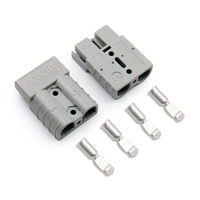 Connecteur de batterie 2 broches 50A couleur gris pour prise de charge rapide de véhicule électrique 50A
