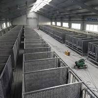 Petite étable pour veaux, abri pour bovins, cages pour animaux d'élevage, équipement agricole pour bétail
