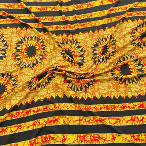 Tela de poliéster elástica de cuatro lados 120gsm tela vintage de LICRA de poliéster Bubu crepé <span class=keywords><strong>mango</strong></span> súper suave - Product Image 1