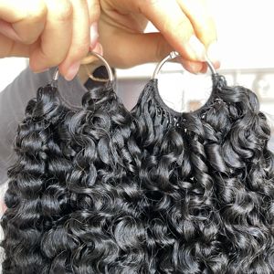 Factory Human Hair Natural Deep Water Wave Burmese <b>Curly</b> Afro Kinky Jerry Crochet Hair <b>Extensions</b> Braiding High Quality - Product Image 2