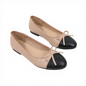 Nuove Eleganti <span class=keywords><strong>Ballerine</strong></span> da Donna con Punta Chiusa, Slip-On con Fiocco, Suola in Pelle PU Leggera, Scarpe Versatili di Design per Primavera e Autunno - Product Image 3
