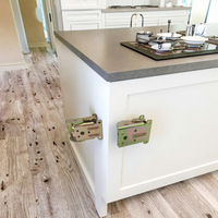 G14 Support de charnière de pied de table pliable à usage intensif Double verrouillage pour armoires de cuisine Meubles pour chambre à coucher Supports de salon