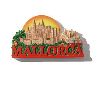 Imán de nevera de resina 3D de <span class=keywords><strong>Mallorca</strong></span>, España, personalizado, con motivos de la ciudad, decorativo, para regalo de viaje. - Product Image 3