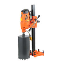 Machine de forage diamantée puissante avec moteur durable, pour le perçage de trous de climatisation et d'alimentation en eau dans les murs de bâtiments