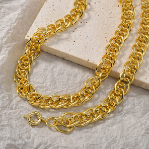 Conjunto de Collar y Pulsera con Botones de Marinero Chapados en Oro de 18k Estilo Bohemia de Dubái - Product Image 3