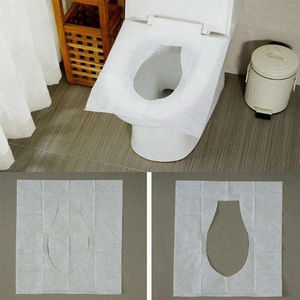 Protège-sièges de toilettes jetables en papier pour salle de bain, hygiéniques et jetables - Product Image 4