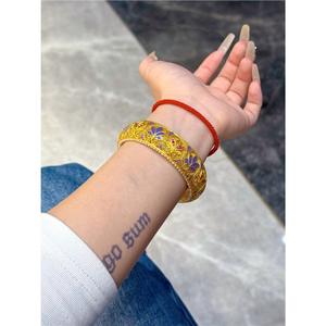 <span class=keywords><strong>Bracelet</strong></span> en or pur 24 carats en gros, <span class=keywords><strong>bracelet</strong></span> de Dubaï, <span class=keywords><strong>bracelet</strong></span> de mariage indien pour femmes, <span class=keywords><strong>prix</strong></span> réduit - Product Image 4