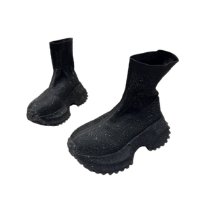 Nouvelles bottes décontractées à semelle épaisse en forme de diamant, mode printemps-automne 2026, bottes courtes rétro, chaussures pour femmes, chaussures de sport - Product Image 2