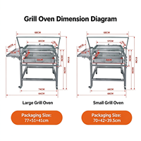 Barbecue au charbon de bois pliable multifonctionnel portable pour barbecue en plein air et rôtissage de poisson