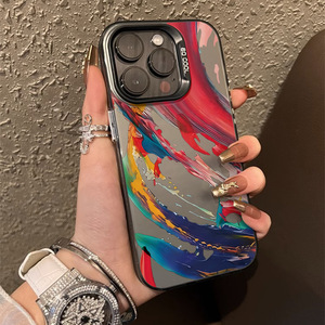Funda para Teléfono Móvil para <span class=keywords><strong>iPhone</strong></span> 17 <span class=keywords><strong>Pro</strong></span> Max con Tinta Colorida de Láser Plateado para <span class=keywords><strong>iPhone</strong></span> 16 15 14 <span class=keywords><strong>13</strong></span> 12 <span class=keywords><strong>Pro</strong></span> Max - Product Image 2