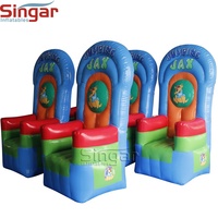 Grand trône gonflable de 6,5 pieds pour enfants, chaise gonflable de fête d'anniversaire, chaise de trône antique gonflable, ballon
