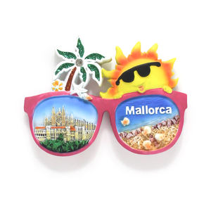 Hecho a mano Ocean <span class=keywords><strong>Mallorca</strong></span> 3D resina nevera imán colorido España playa personalizado recuerdo viaje nevera imán regalo para turistas - Product Image 3