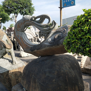 Escultura de piedra tallada a mano de una <span class=keywords><strong>doncella</strong></span> <span class=keywords><strong>celestial</strong></span> voladora, estatua de hada tradicional china, decoración de jardín al aire libre. - Product Image 1