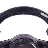 Volant en fibre de carbone LED pour Volkswagen VW Golf 7.5 7 MK7.5 MK7 GTI R GTD GTE Polo GTI Tiguan Passat 2013-2020