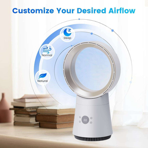 <span class=keywords><strong>Ventilateur</strong></span> <span class=keywords><strong>de</strong></span> <span class=keywords><strong>bureau</strong></span> oscillant électrique, circulateur d'air AC, <span class=keywords><strong>ventilateur</strong></span> <span class=keywords><strong>de</strong></span> table avec télécommande, moteur sans balais - Product Image 2