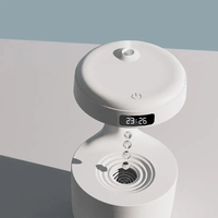 Humidificateur ultrasonique anti-gravité Classic Air avec design nuage de gouttes de pluie, portable pour hôtel, voiture, diffuseur d'arômes, veilleuse
