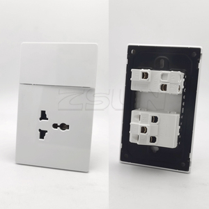 Tomadas e Interruptores de Parede Modernos Universais <span class=keywords><strong>Slim</strong></span> 220V 16A da Fábrica de Wenzhou para Hotéis - Product Image 3