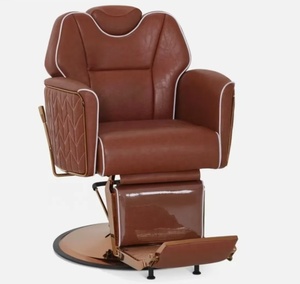 Nuova Sedia da Barbiere Ergonomica Reclinabile per <span class=keywords><strong>Uomo</strong></span>, Economica e Resistente in Acciaio Inossidabile, Portatile per Salone di Bellezza e Parrucchiere - Product Image 2