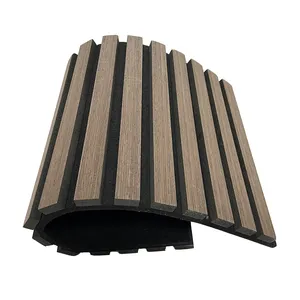 Flexible Polyester Backing Hot Selling Wood Slat Acoustic Panel