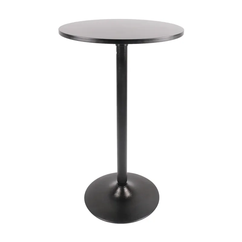Tavolo da Bar in metallo con altezza della gamba nera della barra tonda della mobilia del Night Club a buon mercato all'ingrosso