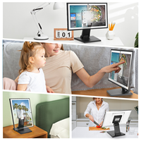 Support d'écran pliable Wearson à profil bas pour bureau, compatible VESA 75/100, pour écran LCD d'ordinateur