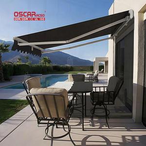 Cơ giới có thể thu vào nhiệm vụ nặng nề mái hiên 4*3m khung Nhôm PC buồm điều khiển từ xa Patio vườn ban công Cassette mái hiên - Product Image 2