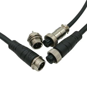 JIULAI M12-5 구리 전원 커넥터 2-8핀 수/암형 IP65 110V -25~+85C 케이블 어댑터 벌크헤드 패널 마운트 차폐 배터리 - Product Image 2