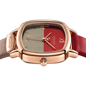 Reloj <span class=keywords><strong>JULIUS</strong></span> Nuevo Modelo de Moda con Corte de Doble Cara, Diseño Cuadrado Pequeño, Sonido Explosivo al Agitar, para Mujer - Product Image 3