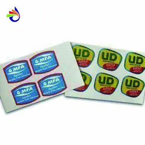Custom Printing Self-adhesive Stickers Customized PVC Waterproof Hot Stamping Printing Food Plastic Bottle Label