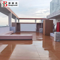 Plancher composite en bois et plastique décoratif extérieur de première génération en Wpc