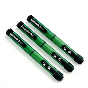 Pluma inyectora de <span class=keywords><strong>insulina</strong></span> metálica reutilizable de alta gama para <span class=keywords><strong>tratamiento</strong></span> médico con ventana de escala precisa y funciones fáciles de usar - Product Image 1
