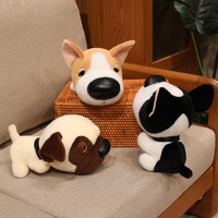 Peluche chien géant doux et mignon, jouet en peluche pour décoration intérieure, coussin de canapé, compagnon pour enfants, cadeau