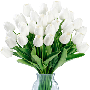 1pc <span class=keywords><strong>Fleurs</strong></span> <span class=keywords><strong>artificielles</strong></span> en PU, tulipes au toucher réel, <span class=keywords><strong>fleurs</strong></span> de tulipes pour mariage, fête, Pâques, décoration de printemps, décoration de la maison - Product Image 1