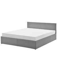 Willsoon Modernes Kingsize-Bett mit Stauraum, Weichem Holz-Ottoman, Gasdruckfeder, Leder- oder Samtbezug, Aktionsangebot für Wohnmöbel