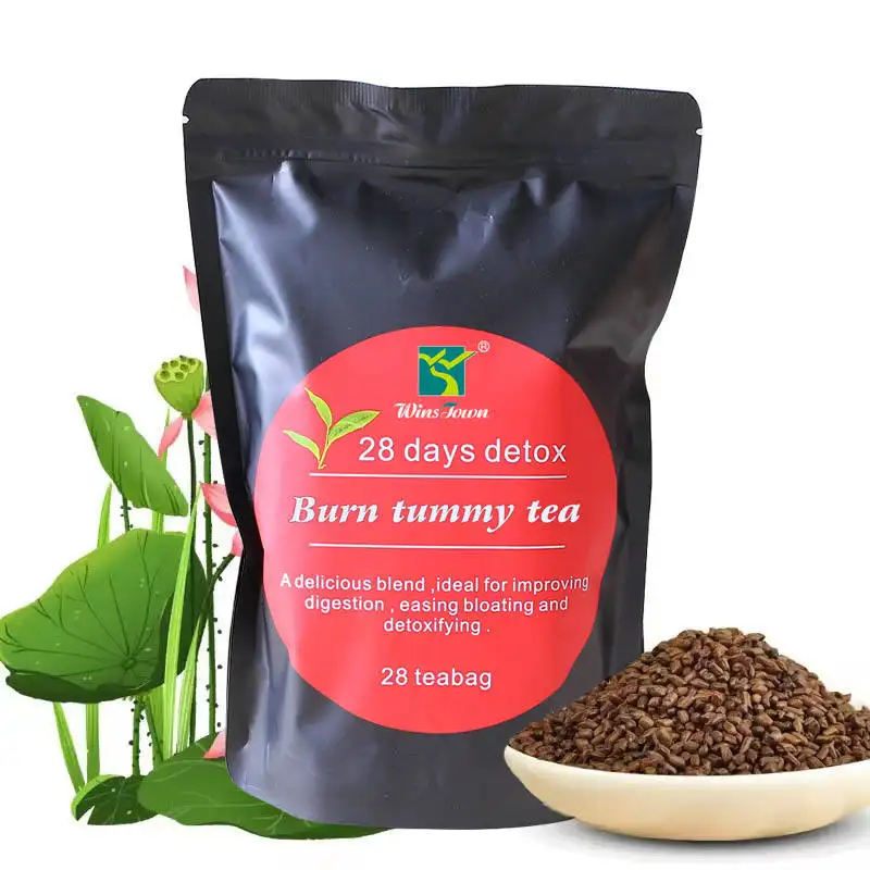 Slim Fast detox tea bag herbal belly cleanse burns fat for 28 days flat belly suitable for weight loss tea