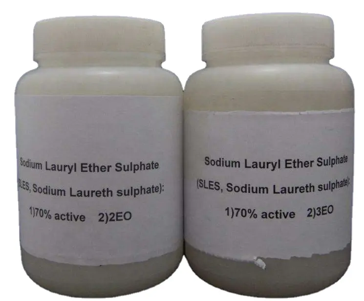 Sodium Lauryl Ether Sulfate 70% SLES 2eo/Texapon N70 MSDS n 70 in China factory price for Detergent
