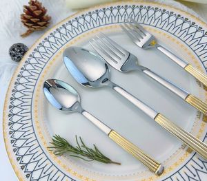 Gift <span class=keywords><strong>Set</strong></span> Talheres Talheres <span class=keywords><strong>Set</strong></span> Colheres e Garfos <span class=keywords><strong>Set</strong></span> Talheres Ouro Talheres Talheres para Casa - Product Image 4