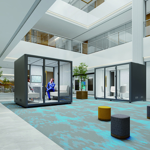 מפגש מודולרי 4 אנשים תא pod תא אטומים לרעש ידידותי לסביבה משרד טלפון עבודה שטח בית חולים מחסן - Product Image 3