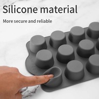 Moule à gâteaux en silicone antiadhésif Moule à muffins Libération facile