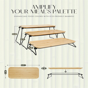 3 tầng khay đứng bên phục vụ đĩa cứng và khay ba tầng Khay Đứng phục vụ các món ăn cho các bên - Product Image 3