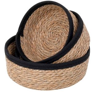 Panier de rangement en rotin tressé pour bureau, maison, organisation de cosmétiques, collations, sacs, cuisine, salle de bain ou armoire - Product Image 2