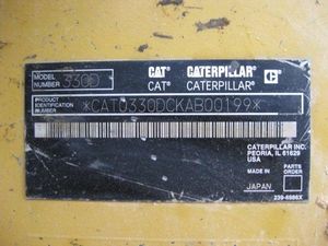 Machines de bâtiment de construction d'ingénierie Excavatrices Caterpillar d'occasion Cat 330b - Product Image 5