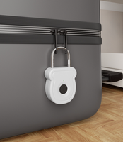 Cadenas intelligent à empreinte digitale, rechargeable avec câble de sécurité pour une conception antivol tout-en-un polyvalente sans clé
