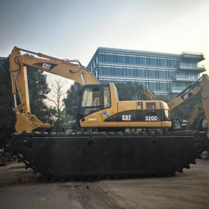 Excavatrice hydraulique d'occasion Caterpillar pour 320CL 320 Excavatrice amphibie en excellent état, moteur performant - Product Image 1