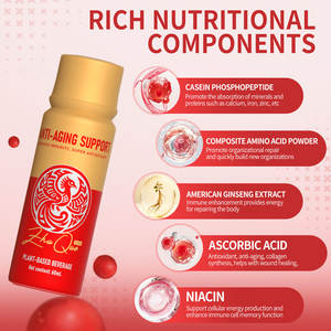 Ekstrak Herbal suplemen tetesan cair <span class=keywords><strong>Anti</strong></span> Penuaan antioksidan makanan cair suplemen tanaman berbasis minuman untuk dukungan kekebalan - Product Image 2