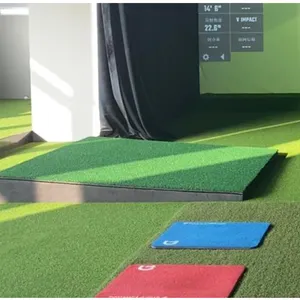 4x4ft Octagon Anti-Slip Bottom Golf Hitting Mat Indoor/Outdoor Artificial Turf With Training Mats Golf Practice Mat