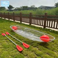 Sac flottant latéral transparent pour siège de kayak, 2 personnes, avec pagaie double extrémité pour lac, logo personnalisé OEM, de Chine, Lumark, vente chaude