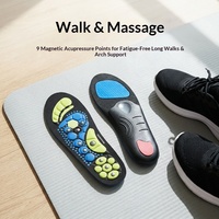 Semelles orthopédiques magnétiques personnalisées pour fasciite plantaire, soutien de la voûte plantaire, inserts de chaussures, absorption des chocs, semelles en EVA pour hommes et femmes
